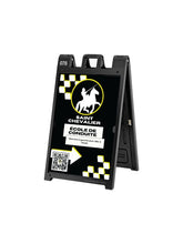 Plastic A-Frame Sign - Deluxe, 24 x 36" - Laser Art MTL