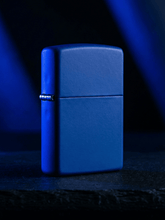 Zippo Royal Blue Matte | Custom Engrave - Laser Art MTL