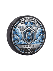 Custom Hockey Puck - Laser Art MTL