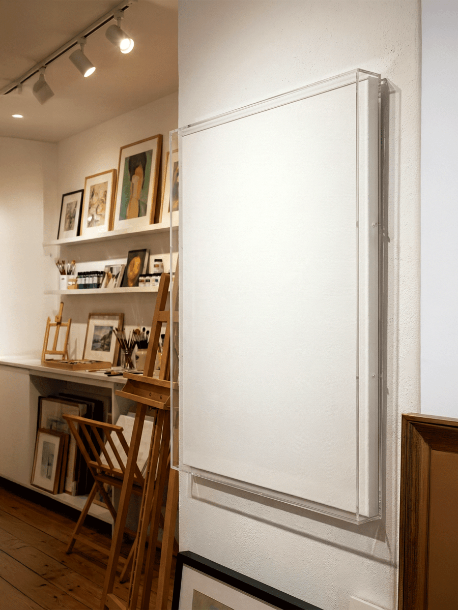 Acrylic Shadow Box 3 in Depth for Canvas Matted Print 3D Art - Laser Art MTL