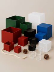 Custom Acrylic Box | 5 - Sided Box - Laser Art MTL