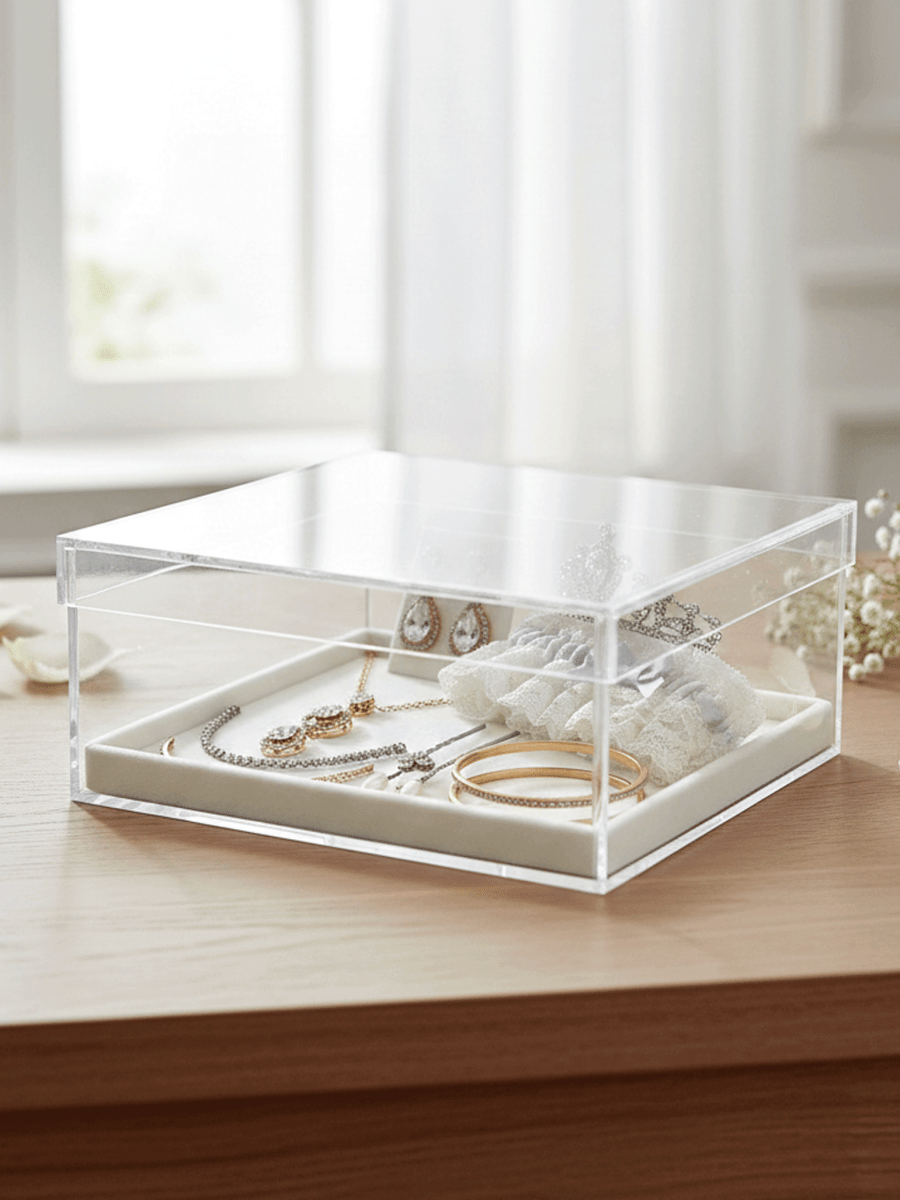 Custom Acrylic box with lid - Laser Art MTL