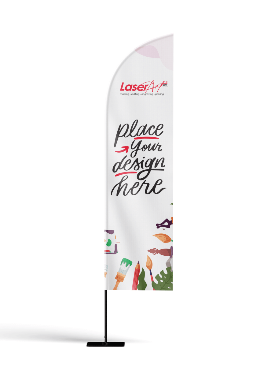 Custom Feather Flags - Laser Art MTL Image principale du produit