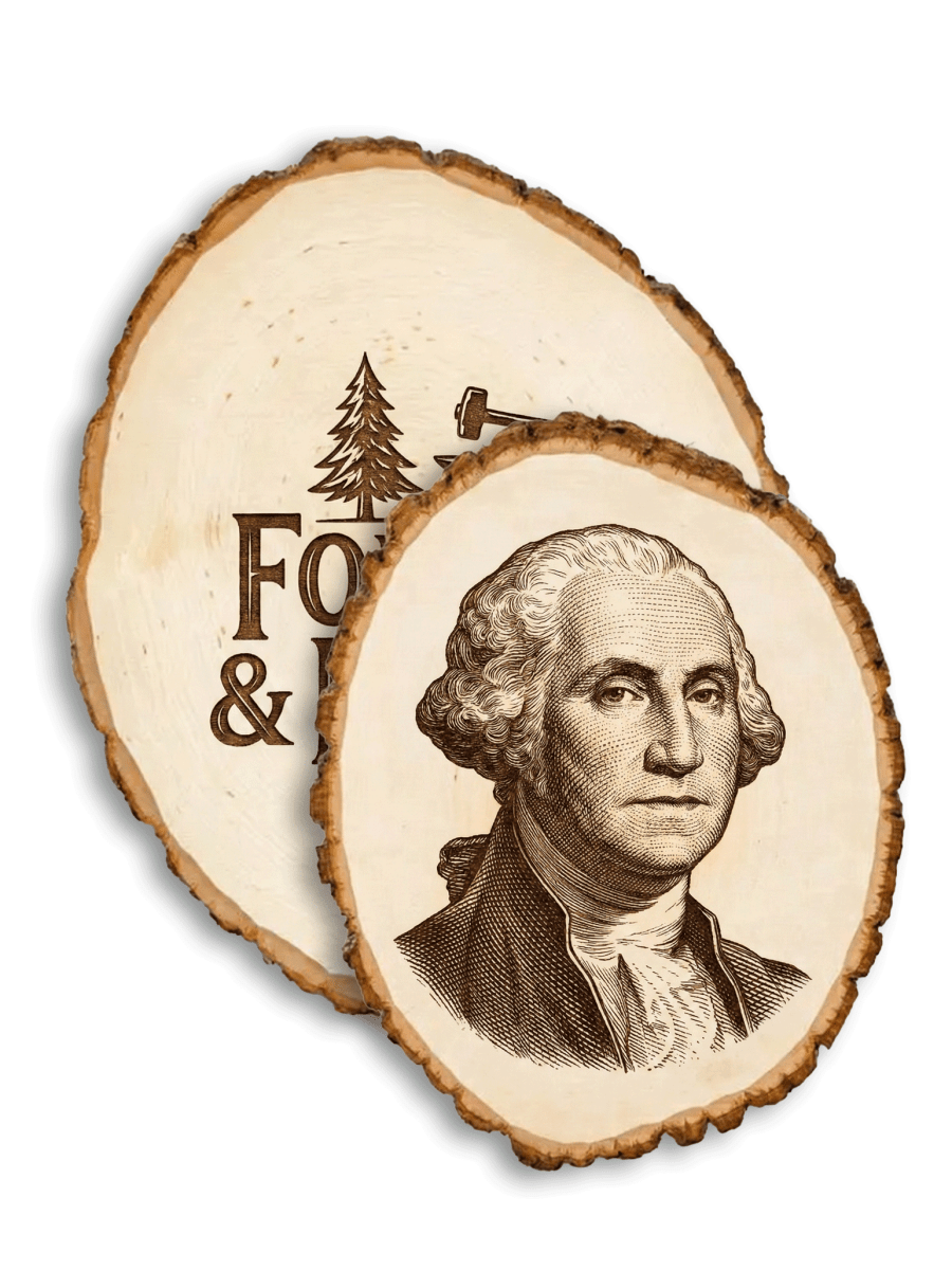 Custom Log wood Engraving | Basswood Plaques - Laser Art MTL
