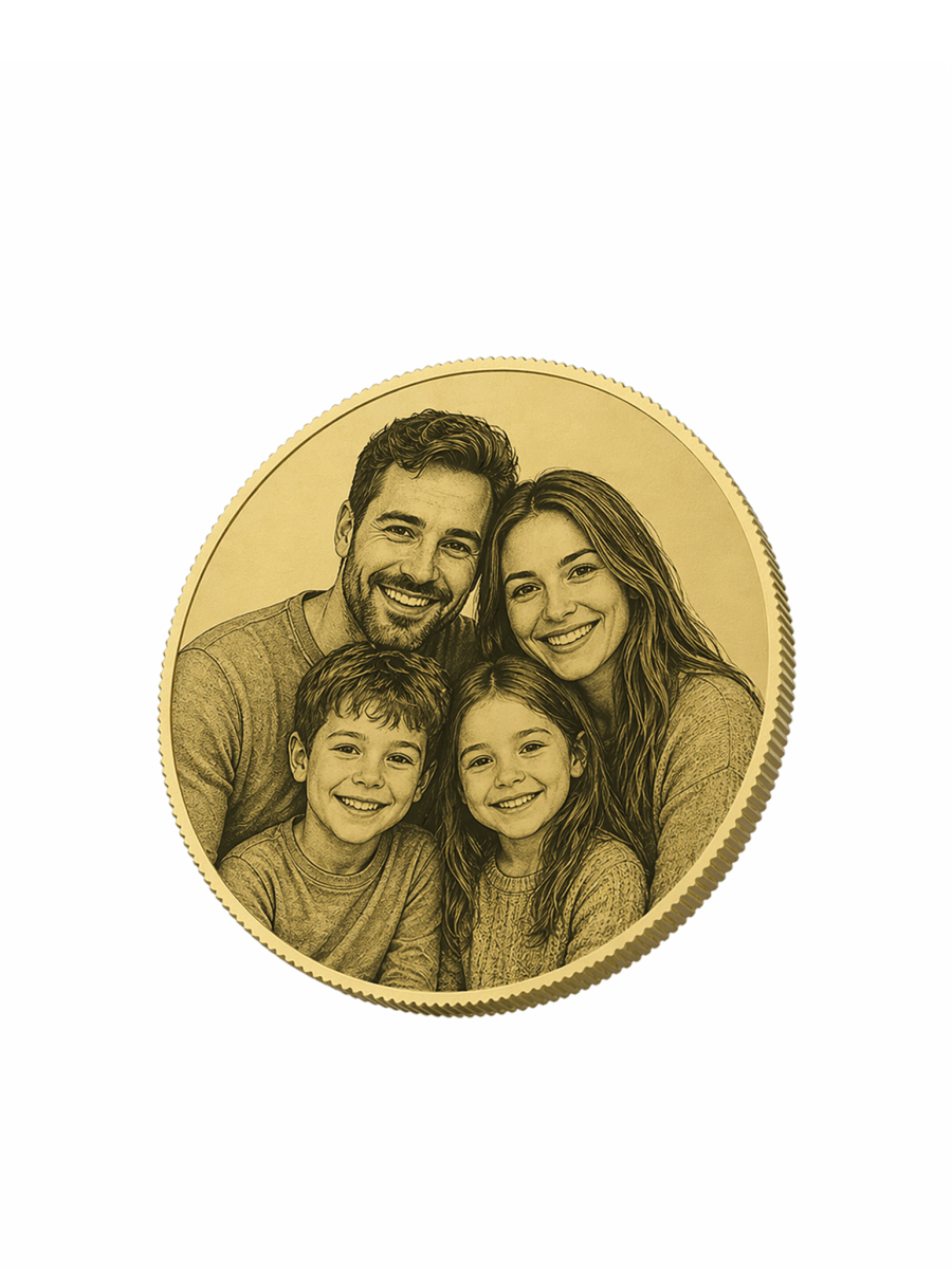 Custom Metal Coin Engraving or Printing - Laser Art MTL