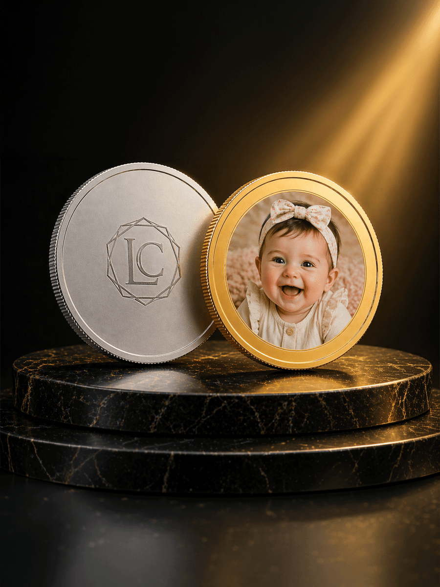 Custom Metal Coin Engraving or Printing - Laser Art MTL Image principale du produit