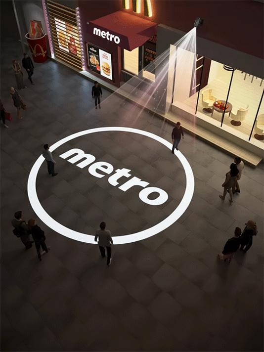 Gobo personnalisé en métal ou en verre Image secondaire du produit