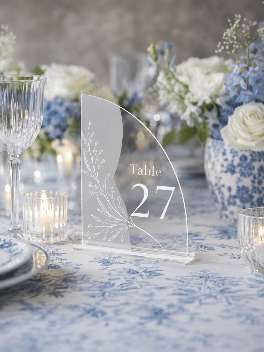 Custom Wedding Table Numbers - Laser Art MTL