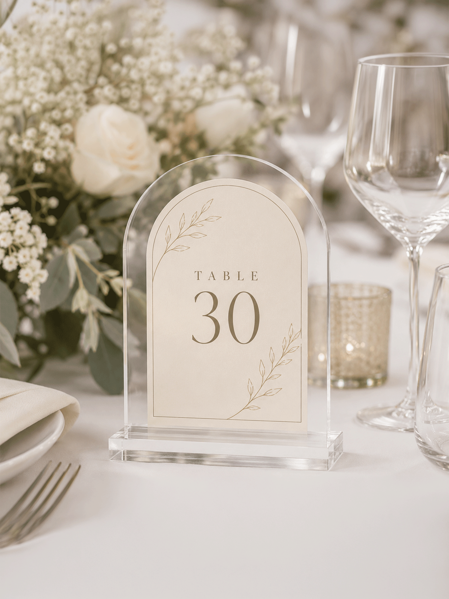 Custom Wedding Table Numbers - Laser Art MTL Main image