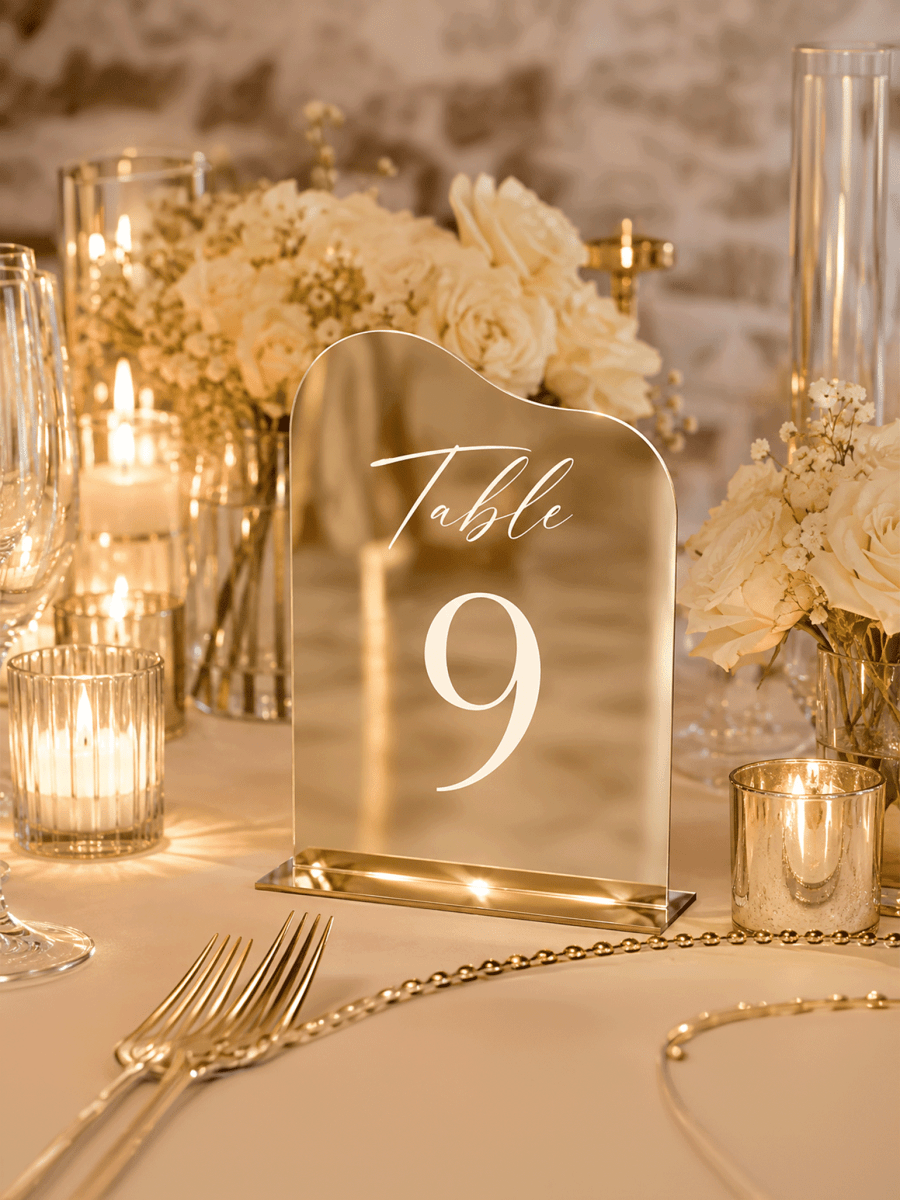 Custom Wedding Table Numbers - Laser Art MTL