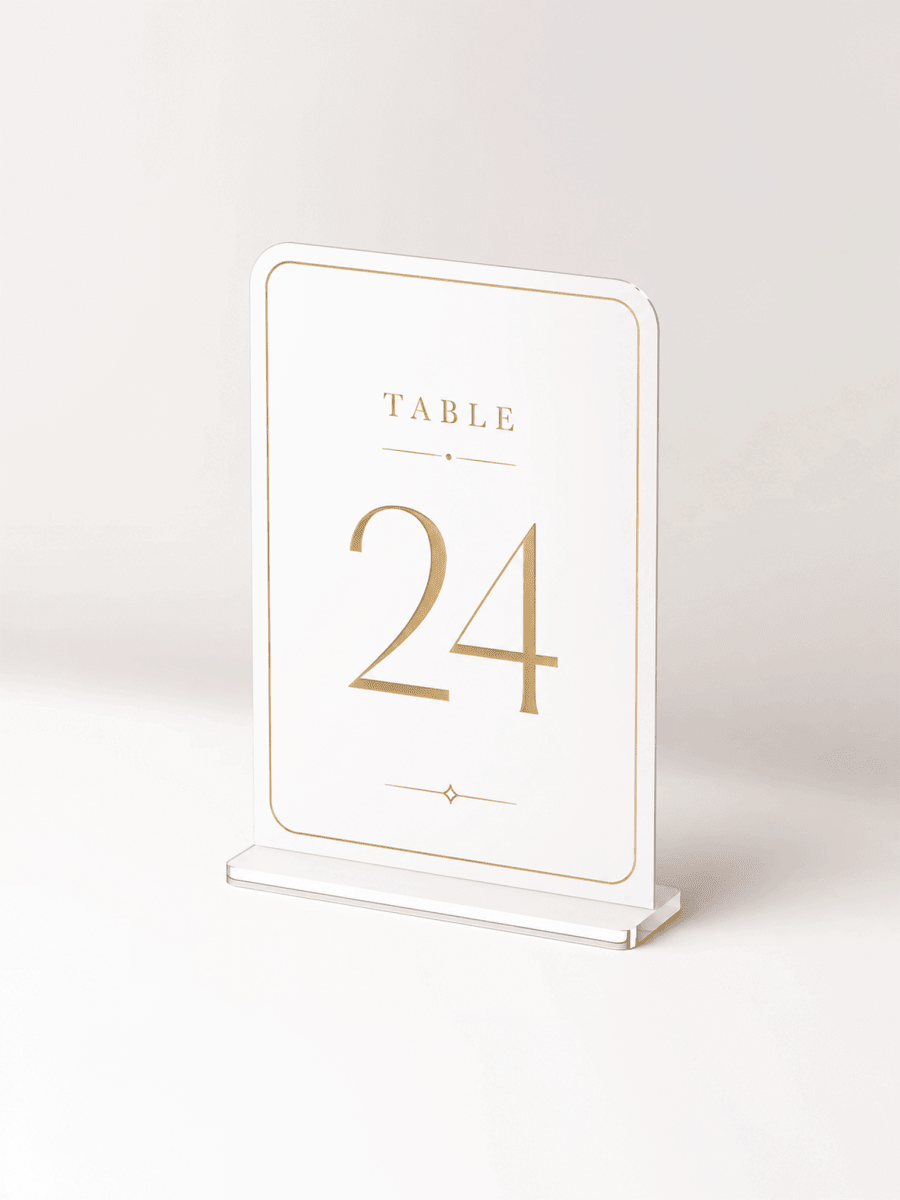 Custom Wedding Table Numbers - Laser Art MTL