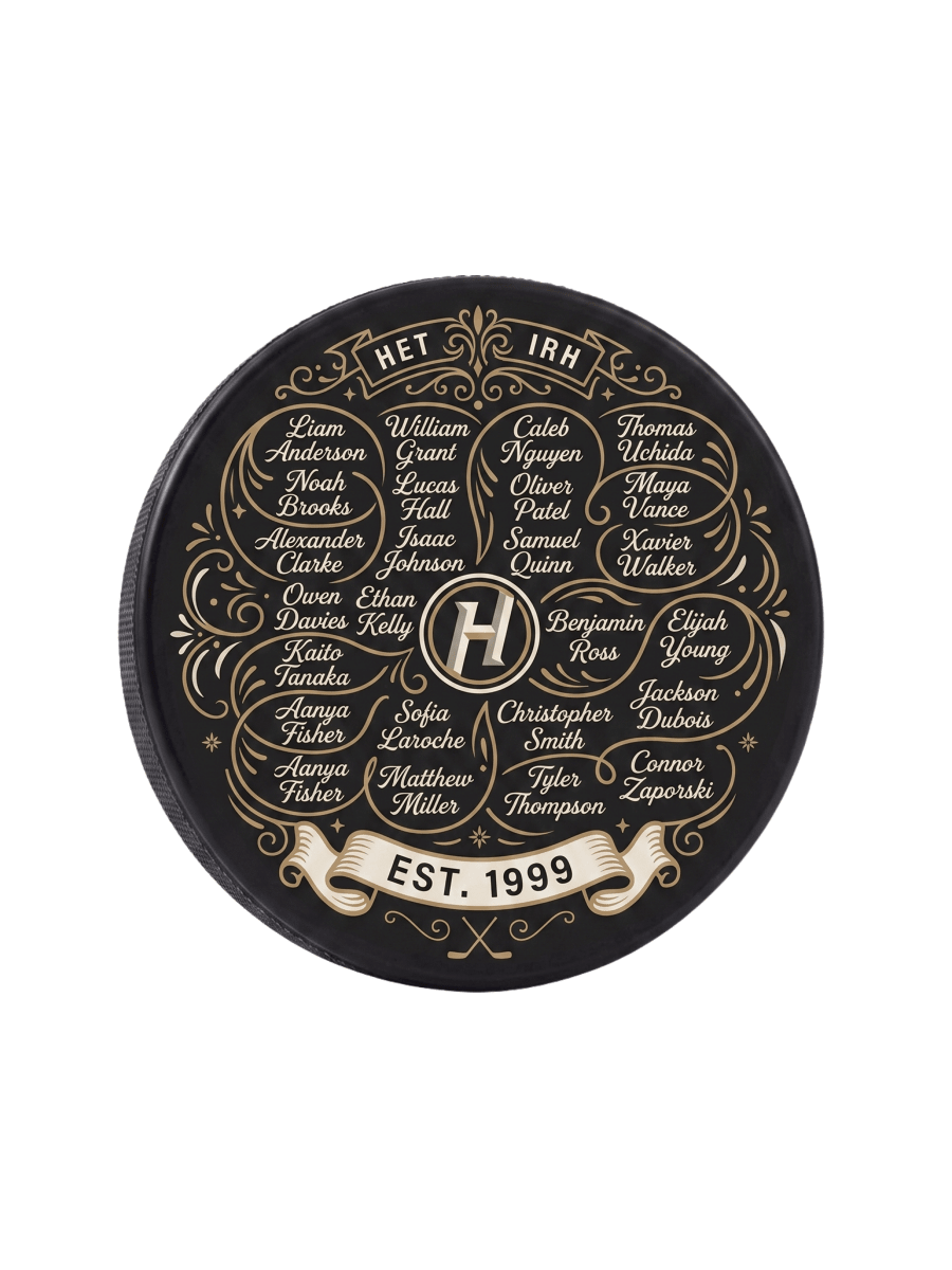 Customized Ice Hockey Pucks - Laser Art MTL