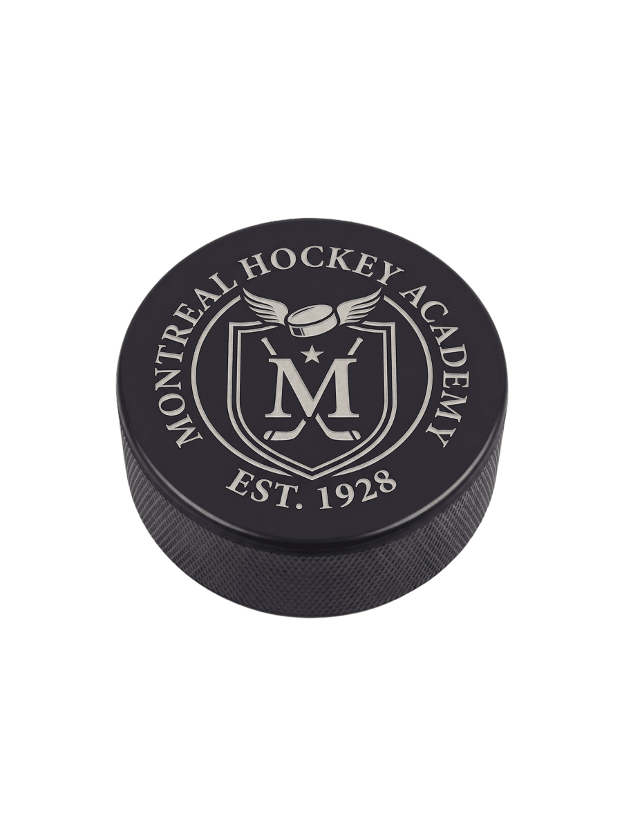 Customized Ice Hockey Pucks - Laser Art MTL