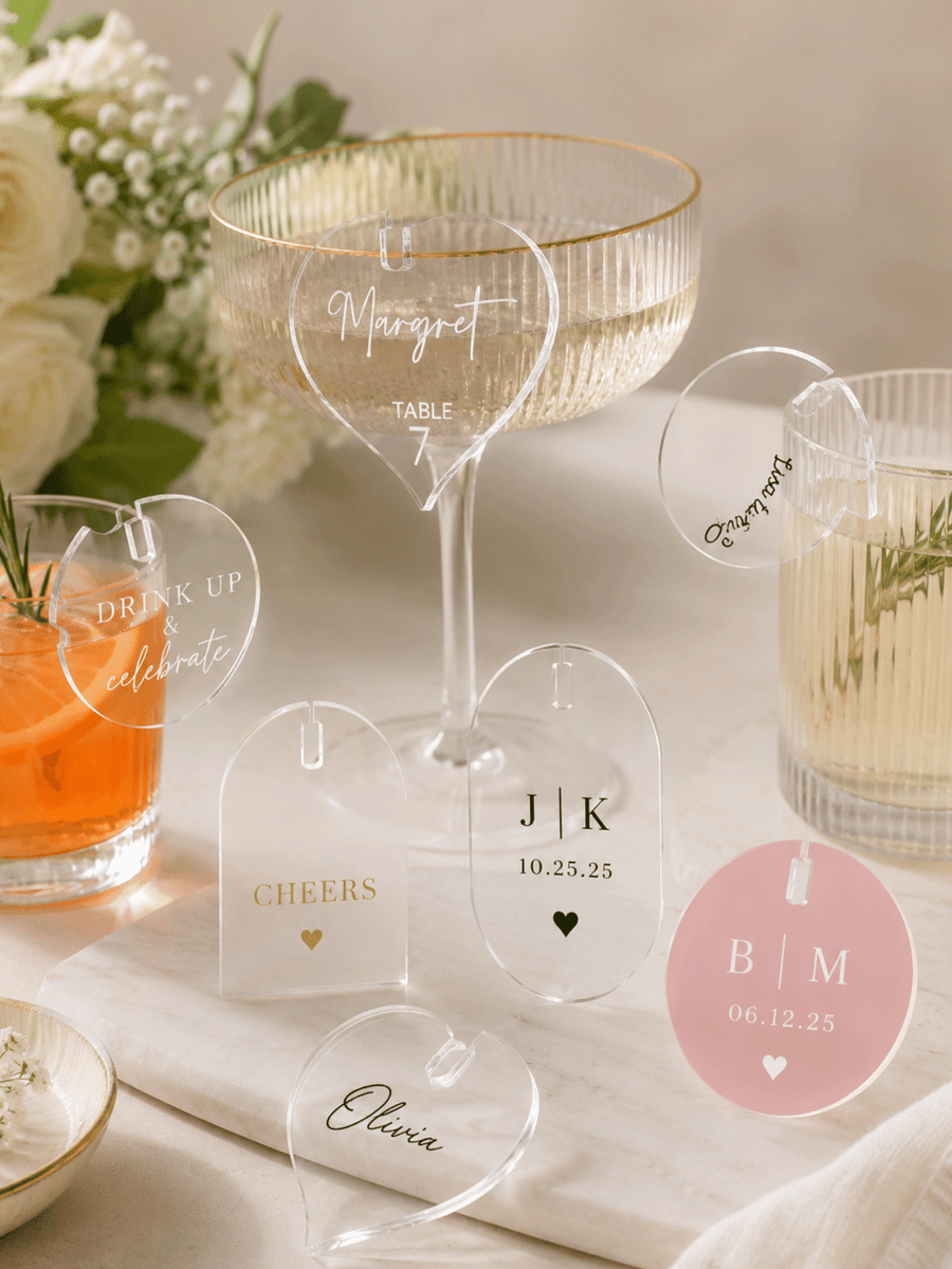 Drink Tags - Events - Wedding - Laser Art MTL