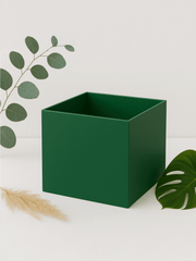 Green Acrylic Box 5 - Sided Box - Laser Art MTL
