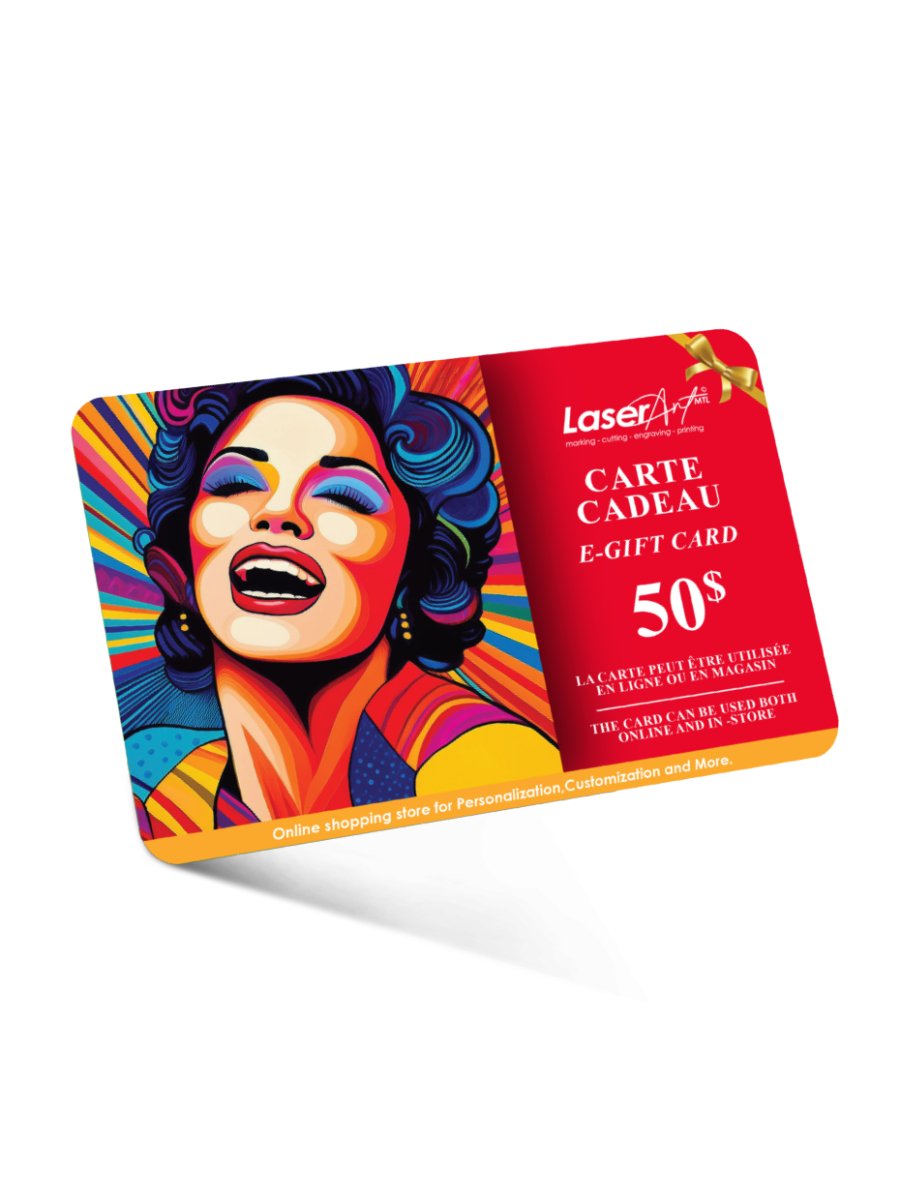 Carte-cadeau électronique Laser Art MTL Image secondaire du produit
