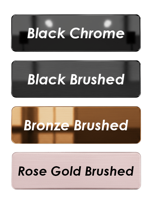 Metal Magnetic Name Badge Tags | Custom Engraving - Laser Art MTL