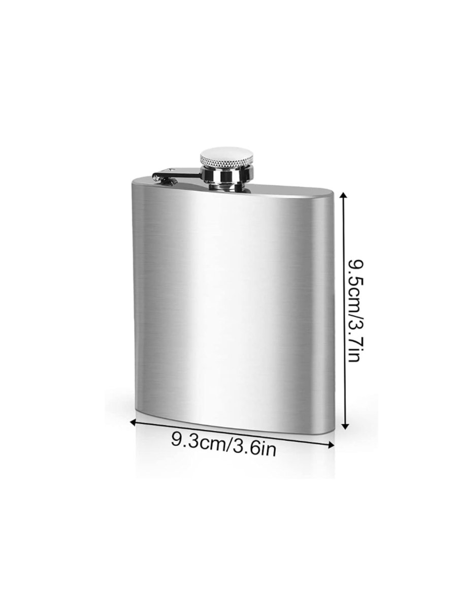 Personalized 6oz Hip Flask - Laser Art MTL