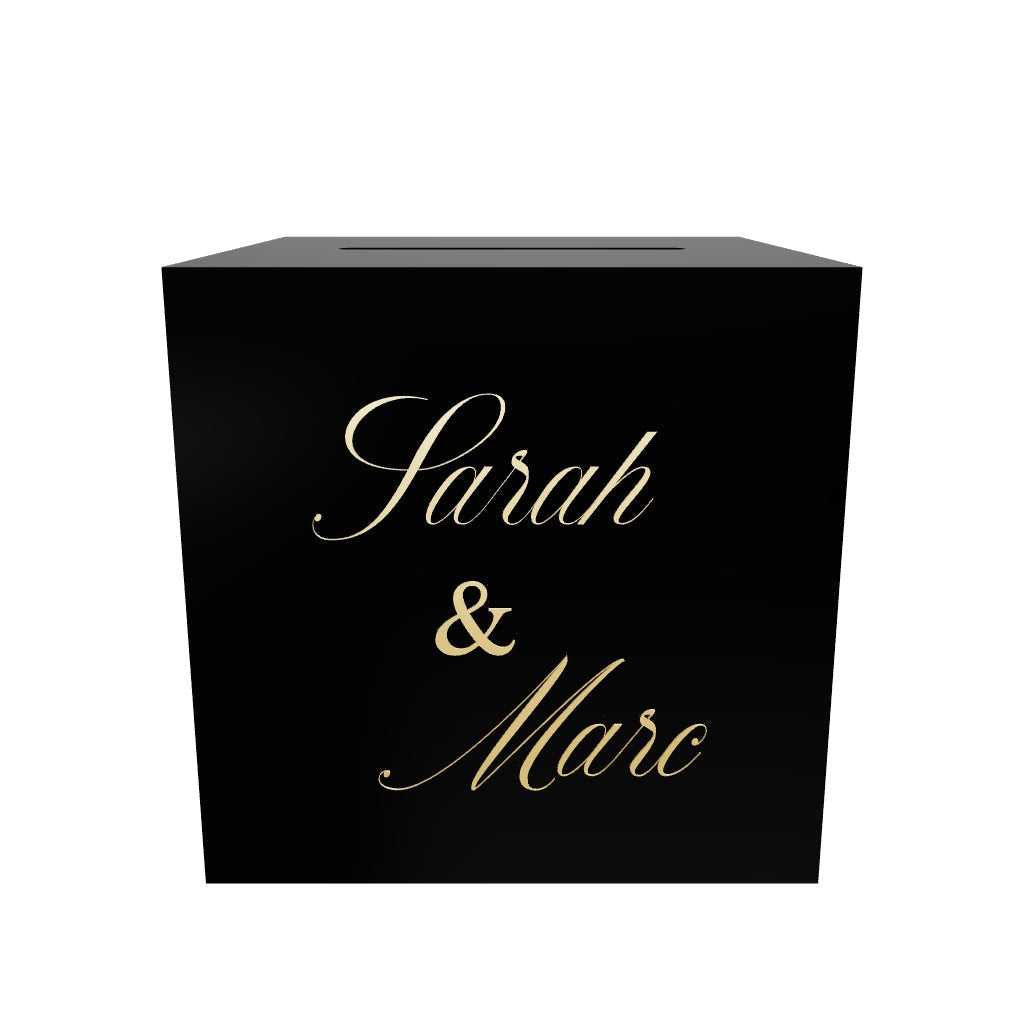 Personalized Card Box | Acrylic | Money, Ballot Wedding Box