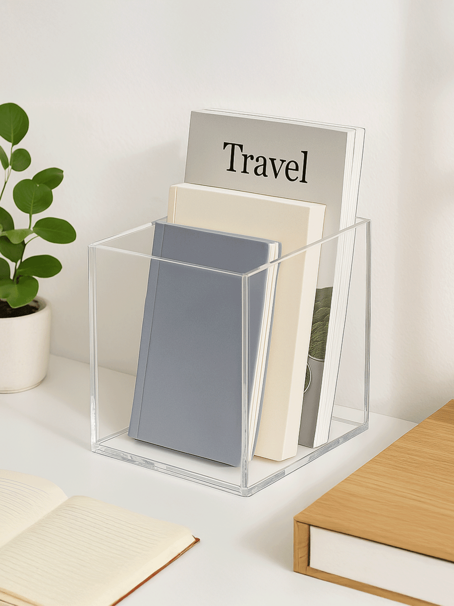 Transparent And Clear Acrylic 5 - sided Box - Laser Art MTL Image principale du produit