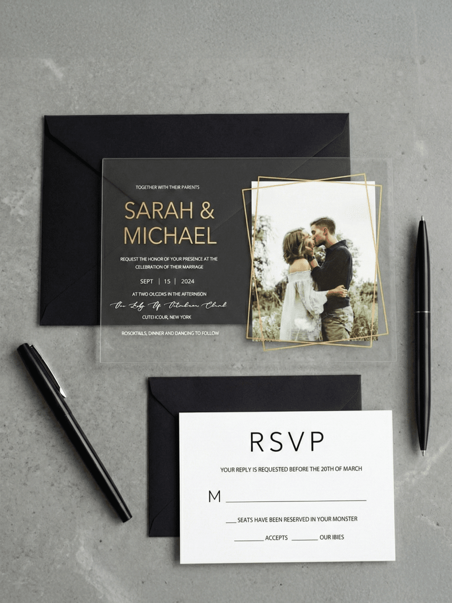 WEDDING INVITATION CARDS - Laser Art MTL Image principale du produit