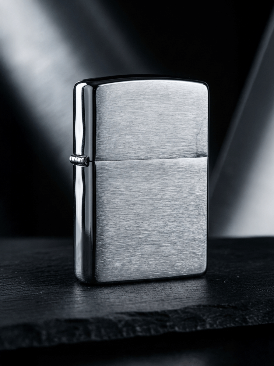 Zippo Armor Brushed Chrome | Custom Engrave - Laser Art MTL Image principale du produit