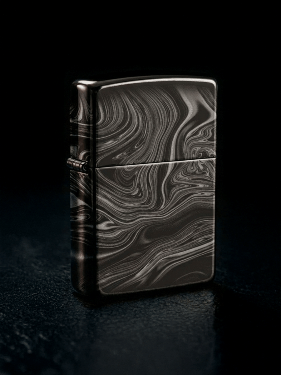 Zippo Marble Pattern Design | Custom Engrave - Laser Art MTL Main image