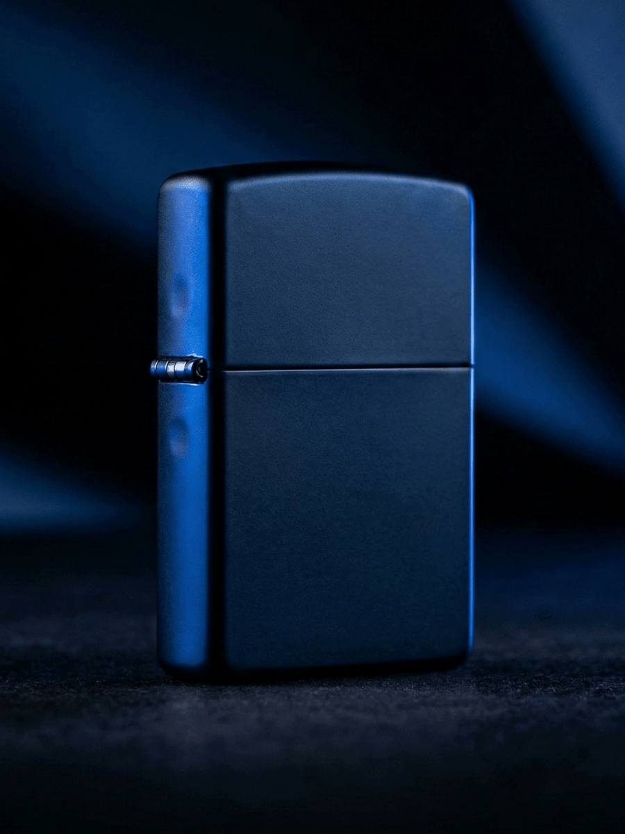 Zippo Navy Matte | Custom Engrave - Laser Art MTL Image principale du produit