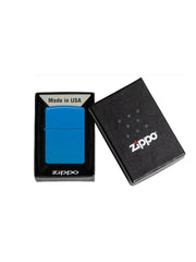 Zippo Reg Sky Blue Matte | Custom Engrave - Laser Art MTL