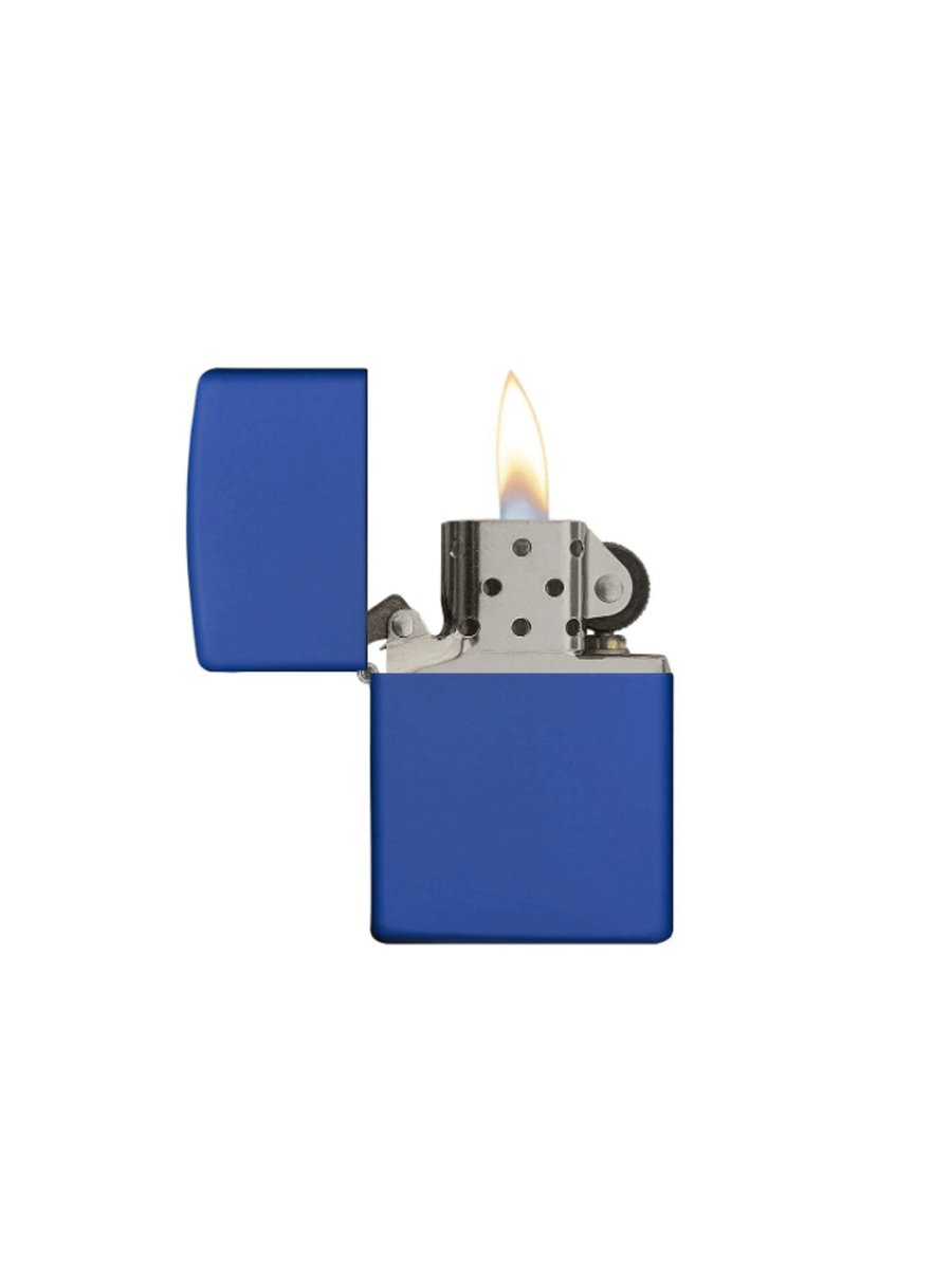 Zippo Royal Blue Matte | Custom Engrave - Laser Art MTL