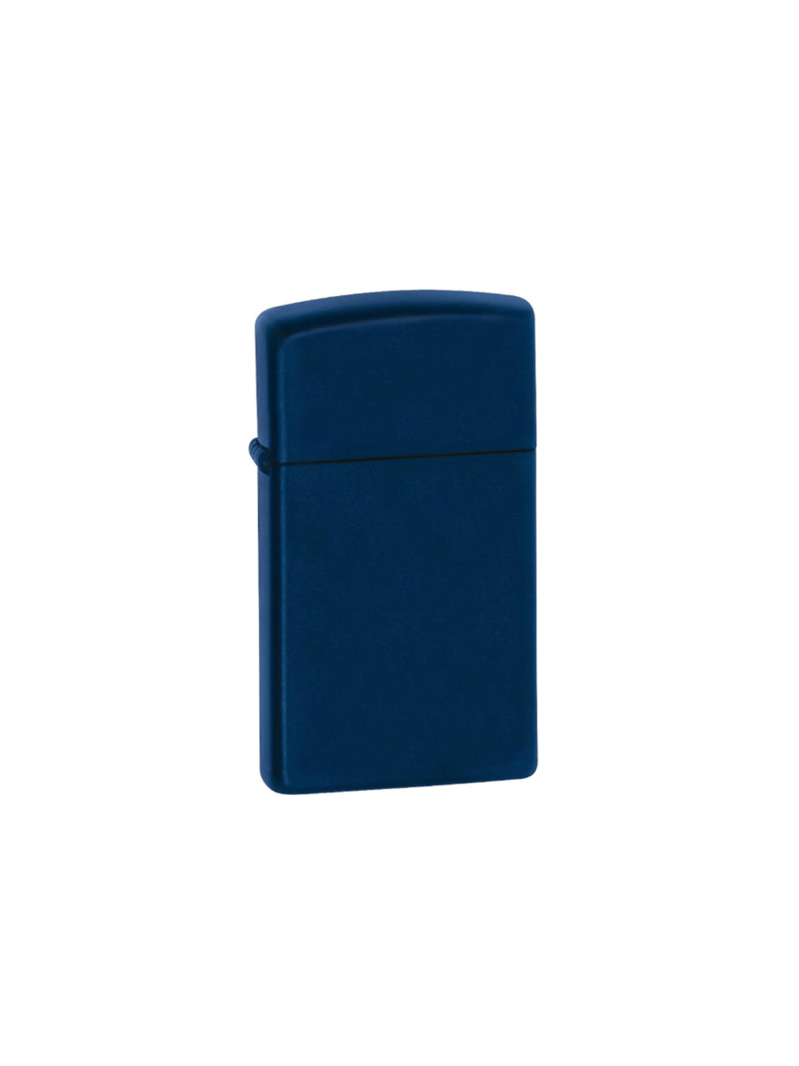 Zippo Slim® Navy Matte | Custom Engrave - Laser Art MTL