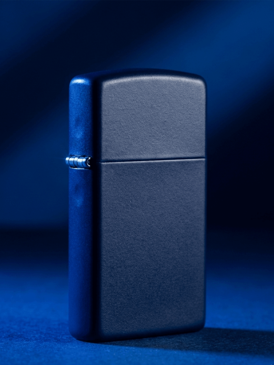 Zippo Slim® Navy Matte | Custom Engrave - Laser Art MTL Image principale du produit