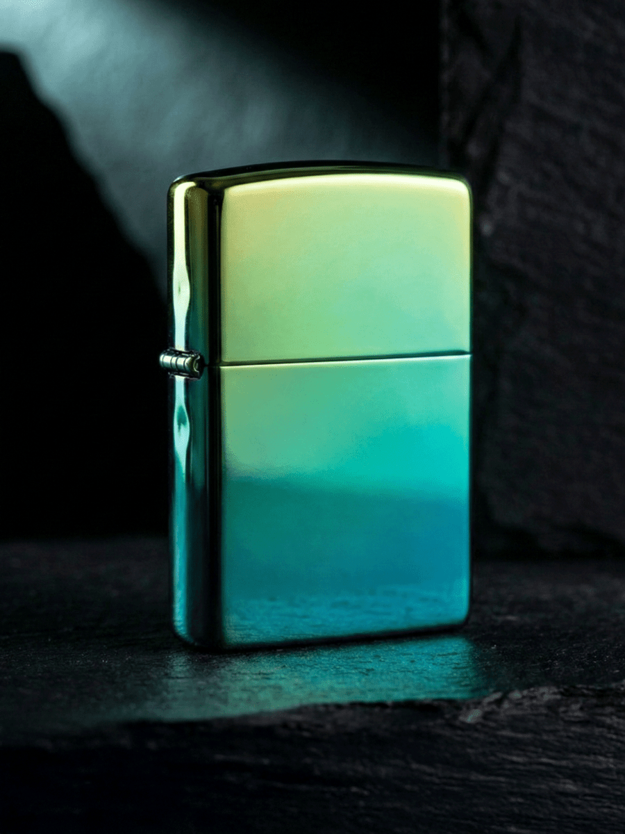 Zippo Teal | Custom Engrave - Laser Art MTL Image principale du produit