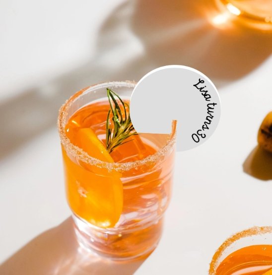 Drink Tags - Events - Wedding - Laser Art MTL Image principale du produit