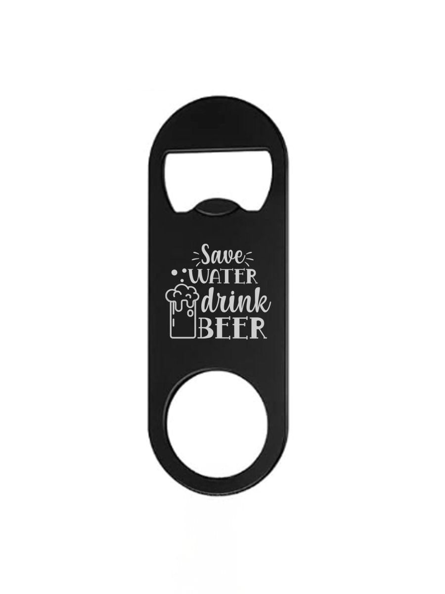 Ensemble de 4 | Ouvre-bouteille plat en acier inoxydable avec porte-clés Image secondaire du produit