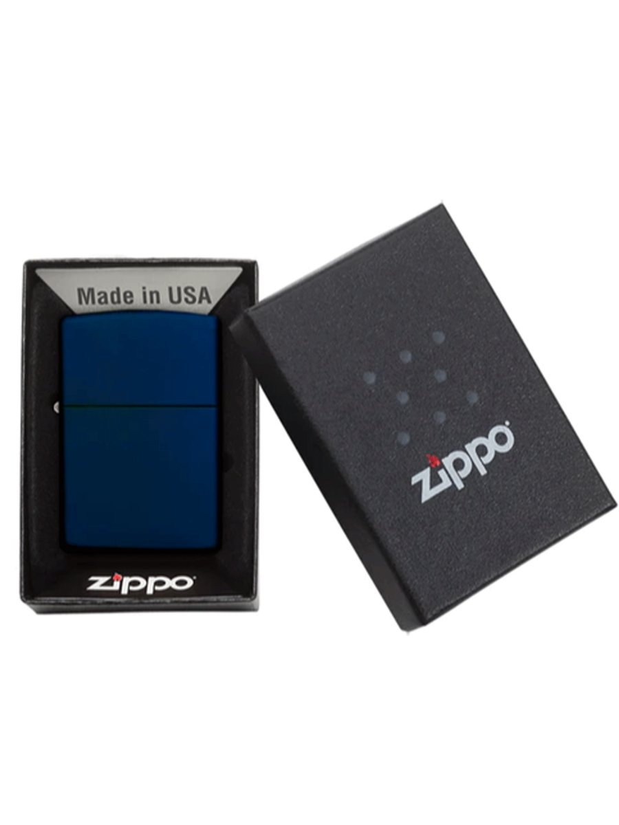 Zippo Navy Matte | Custom Engrave - Laser Art MTL