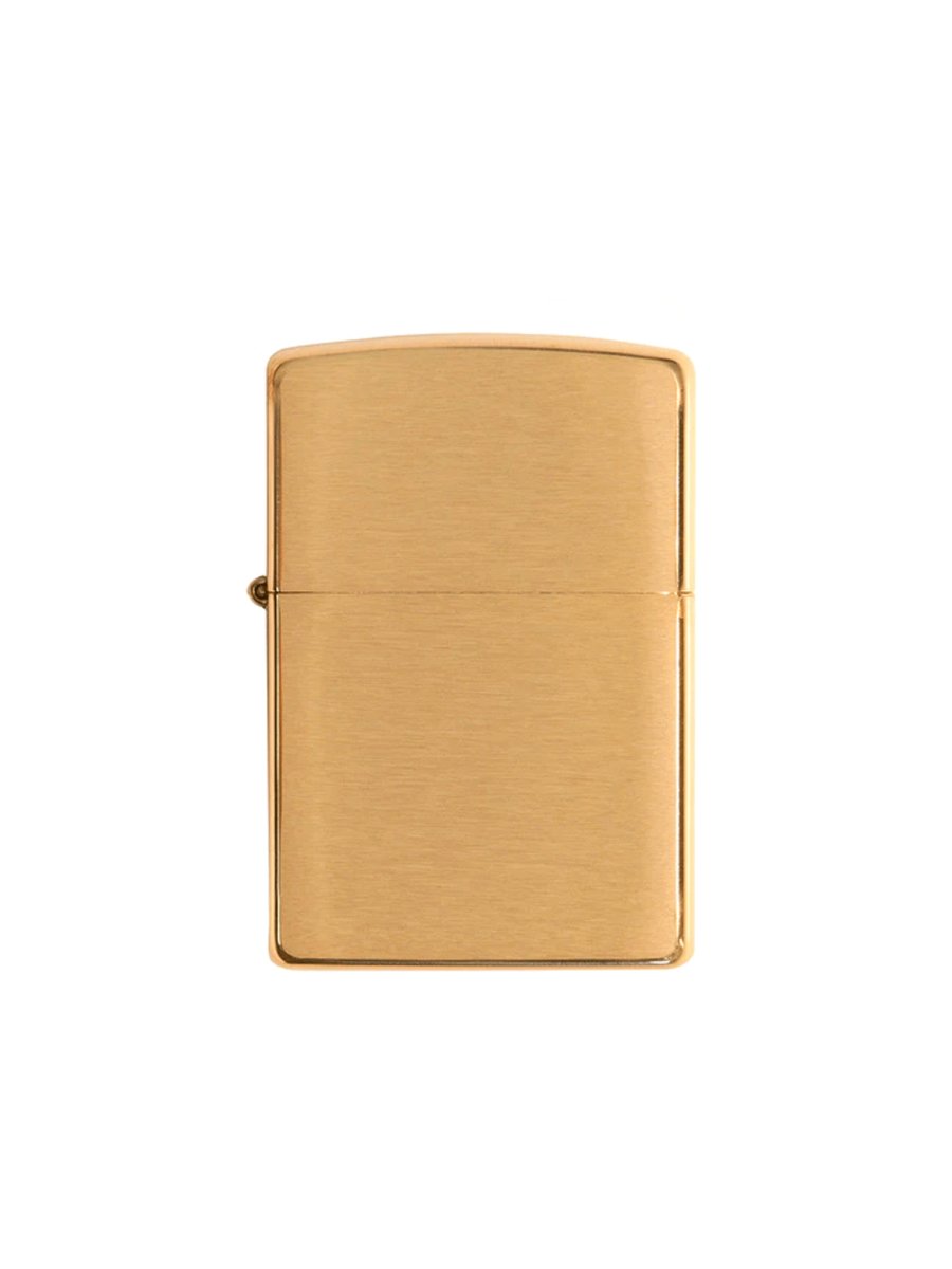Zippo Solid Brushed Brass | Custom Engrave - Laser Art MTL
